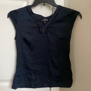 The Limited Navy Blue Short Sleeved Blouse